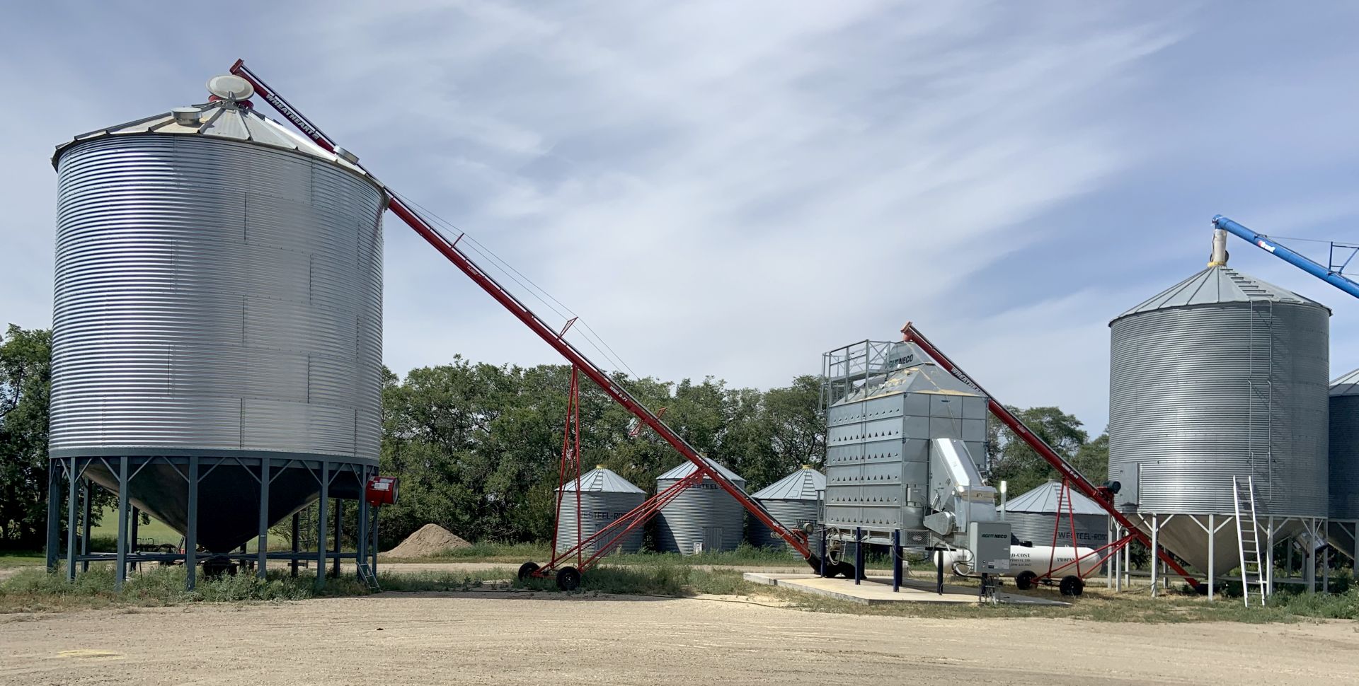 NECO Grain Dryer setup with 2 bins